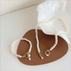 Tulip Alloy Freshwater Pearl Necklace
