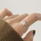 925 Sterling Silver Star Ring K439 - Star - White Gold - One Size