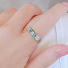 Color Block Ring Ly2689 - Blue - One Size