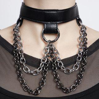 Chained Choker Black -