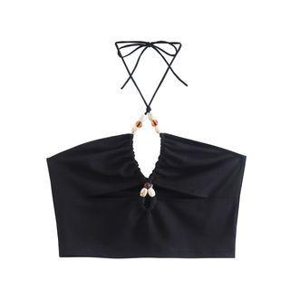 Halter Beaded Camisole Top