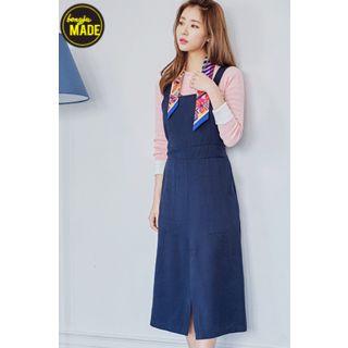 Band-waist A-line Jumper Skirt