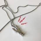 Robot Necklace Silver - One Size