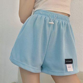 Label Tag Wide Leg Sweatshorts