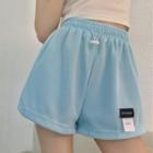 Label Tag Wide Leg Sweatshorts