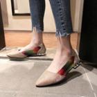 Transparent Panel Pointed Flats