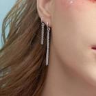 Non-matching 925 Sterling Silver Fringed Earring