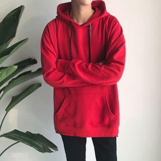 Long-sleeve Loose-fit Hooded Top