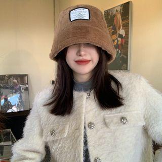 Patched Fleece Bucket Hat