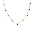Gem Trim Chain Necklace One Size