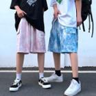 Couple Matching Tie-dyed Cargo Shorts