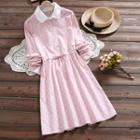 Polka Dot A-line Shirtdress