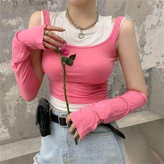 Crew Neck Tank Top / Cropped Tank Top