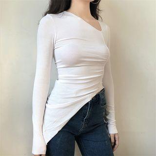 Asymmetric Long Sleeve T-shirt