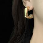 Plain Half-hoop Earring 1 Pair - Gold - One Size
