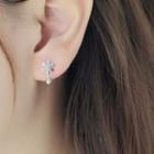 Snowflake Sterling Silver Dangle Earring 1 Pair - Earrings - Snowflake - Silver - One Size