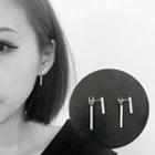 Stainless Steel Bar Dangle Earring