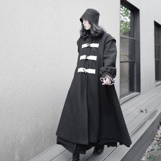 Color Block Medium Long Coat