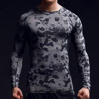 Camouflage Quick Dry Compression Long-sleeve Top