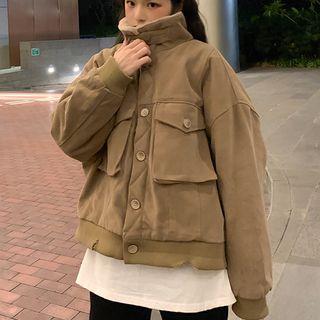 Fleece-line Buttoned Jacket