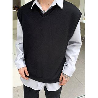 V-neck Loose-fit Vest