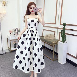 Dot Spaghetti-strap Dress