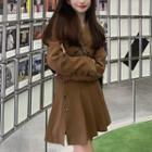 Set: Double Breasted Jacket + Pleated Skirt