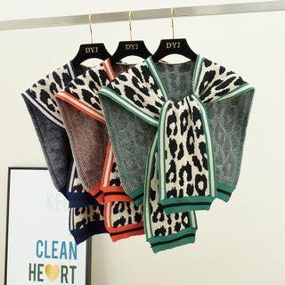 Cow Print Knit Shawl