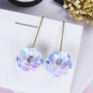 Sequined Flower Earring