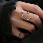 Woven Sterling Silver Ring / Irregular Sterling Silver Ring