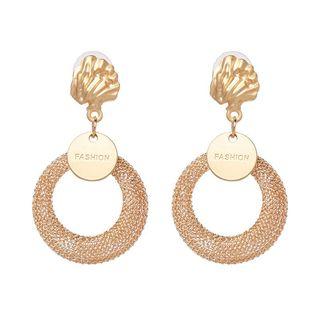 Hoop Drop Statement Earring As Shown In Figure - One Size