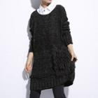 Long-sleeve Cable Knit Dress