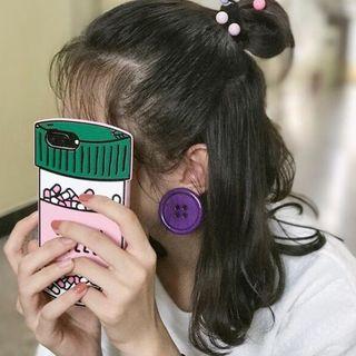 Color Button Earring