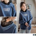 Leopard Lining Embroidered Hoodie