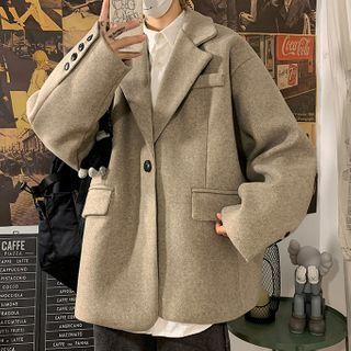 One-button Wool Blazer
