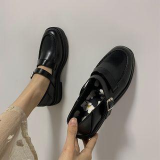 Buckled Strap Loafers