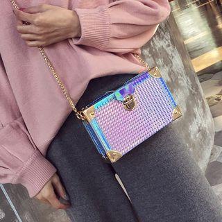 Iridescent Boxy Crossbody Bag