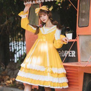 Long-sleeve Ruffle A-line Lolita Dress