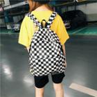 Checked Oxford Backpack