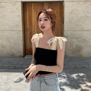 Tie Strap Top As Shown In Figure - One Size
