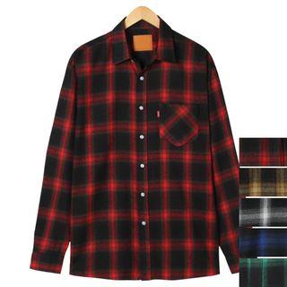 Couple Checked Loose-fit Flannel Shirt