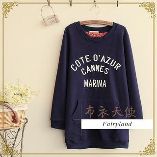 Embroidered Long Pullover