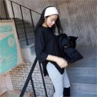 3/4-sleeve Dip-back T-shirt