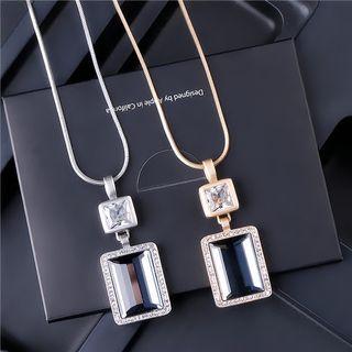 Rectangular Pendant Necklace