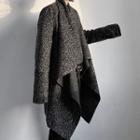 High-low Open-front Coat