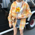 Checked Long-sleeve Loose-fit Shirt