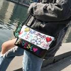 Printed Quilted Crossbody Bag