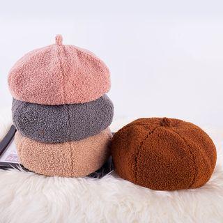 Faux Shearling Beret