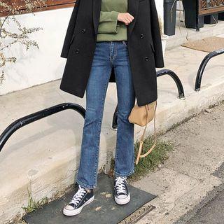 Waist-band Boot-cut Jeans