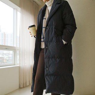 Notched-lapel Duck-down Puffer Coat